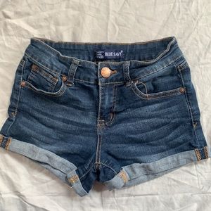 Blue Savvy Dark Denim Shorts